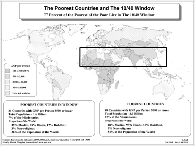 The Poorest Countries and The 10/40 Window (BW)